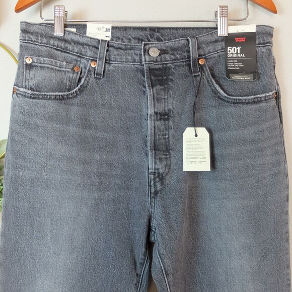 Levi's 501 Original Fit Women's High Rise Straight Leg Jeans 32W 30L - Picture 3 of 16